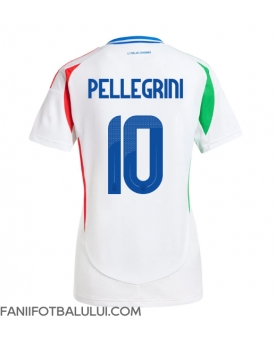 Italia Lorenzo Pellegrini #10 Echipament de Fotbal Replică European 2024 Femei Deplasare